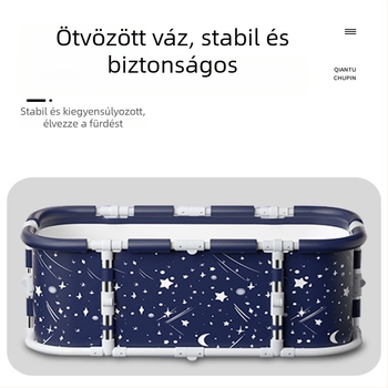 Nagy ötvözetből készült összecsukható fürdőkáda felnőtteknek, otthoni fürdőkáda gyerekeknek és babáknak