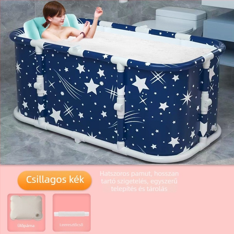 Nagy ötvözetből készült összecsukható fürdőkáda felnőtteknek, otthoni fürdőkáda gyerekeknek és babáknak