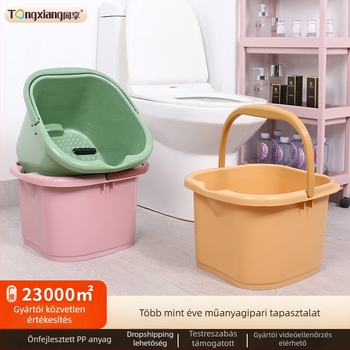 Enjoy műanyag lábfürdő vödör masszázs funkcióval felnőtteknek
