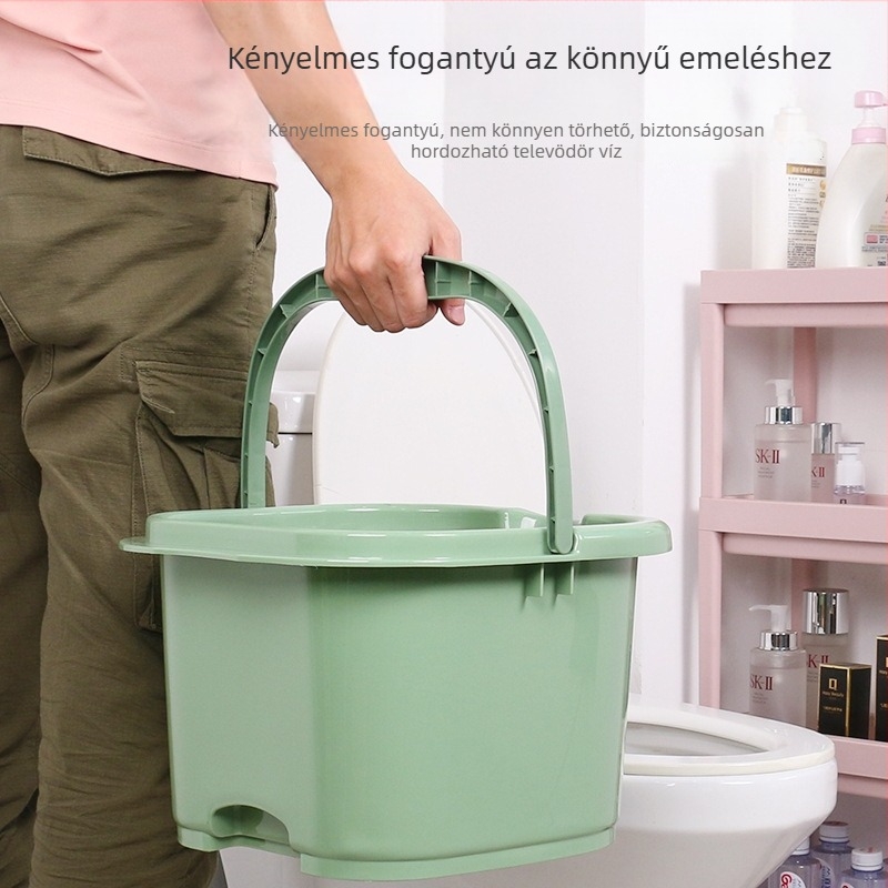Enjoy műanyag lábfürdő vödör masszázs funkcióval felnőtteknek