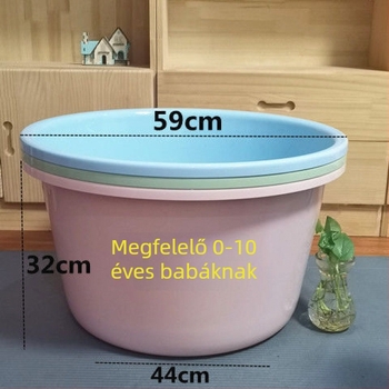 Műanyag újszülött fürdőkáda, gyerekeknek, otthoni használatra
