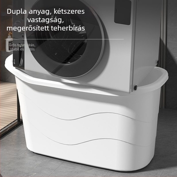 Hosszított, vastagított műanyag fürdőkáda, nem összecsukható, felnőtteknek