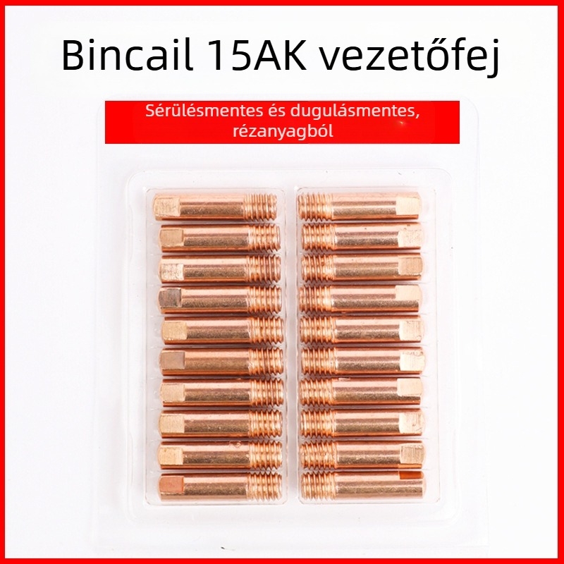 MIG hegesztőpisztolyhoz vezető fúvóka, európai stílus, huzalbevitel 0,8 mm, huzalbevitel 1,2 mm fúvóka, pneumatikus hajtás, forró levegő és infravörös teljesítmény