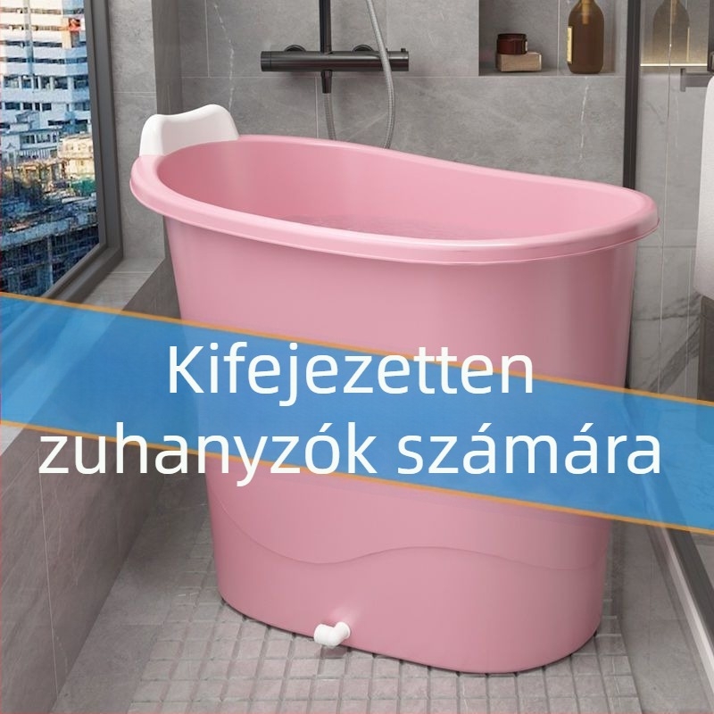 Műanyag fürdőtál felnőtteknek, nem összecsukható, teljes testfürdésre, háztartási használatra