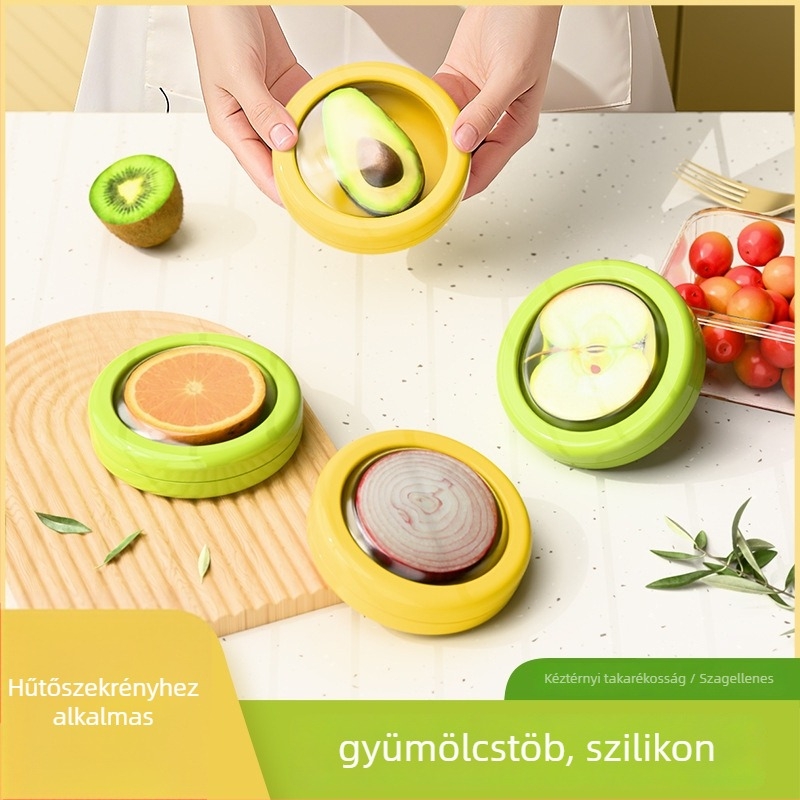 Gyümölcs- és zöldségtároló készlet átlátszó műanyagból, egyetlen rétegű, szabálytalan forma, kapacitás 300 ml alatt, zárható