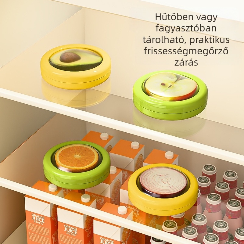 Gyümölcs- és zöldségtároló készlet átlátszó műanyagból, egyetlen rétegű, szabálytalan forma, kapacitás 300 ml alatt, zárható