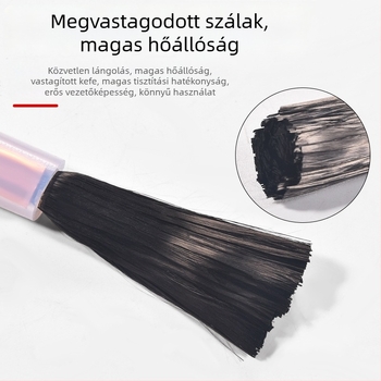 Hegesztési varrat feldolgozó kefefeje, rozsdamentes acél, réz kefével, elektrolitikus polírozáshoz