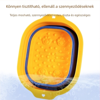 Összecsukható lábfürdő vödör — műanyag, lábáztatáshoz, felnőtteknek
