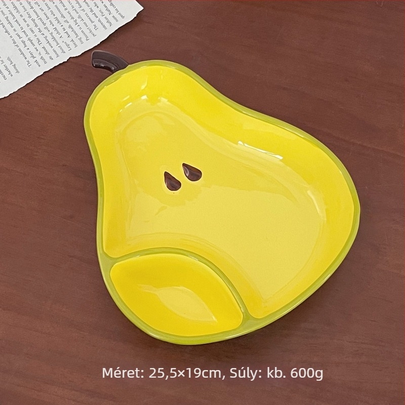 Porcelán tál, szabálytalan alak, karikatúra minta, mikrohullámú sütőben használható, logó nyomtatás lehetséges