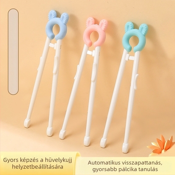 Gyerekeknek tanuló evőpálcikák – otthoni gyakorláshoz, 2–8 évesek, modern minimalista stílus