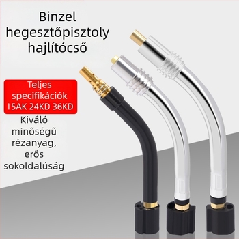Gázzal védett hegesztőpisztoly könyökcsatlakozó, vastagított gooseneck, modell 15AK24KD36KD, márka Ouhu, alias Binzier Second Guarantee Welding Grab Bend