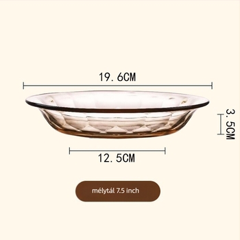 Magas boroszilikát üveg étkészlet — tálak, levesestálak, tányérok, rizses tálak — testreszabható feldolgozás elérhető — INS stílus / Új kínai stílus