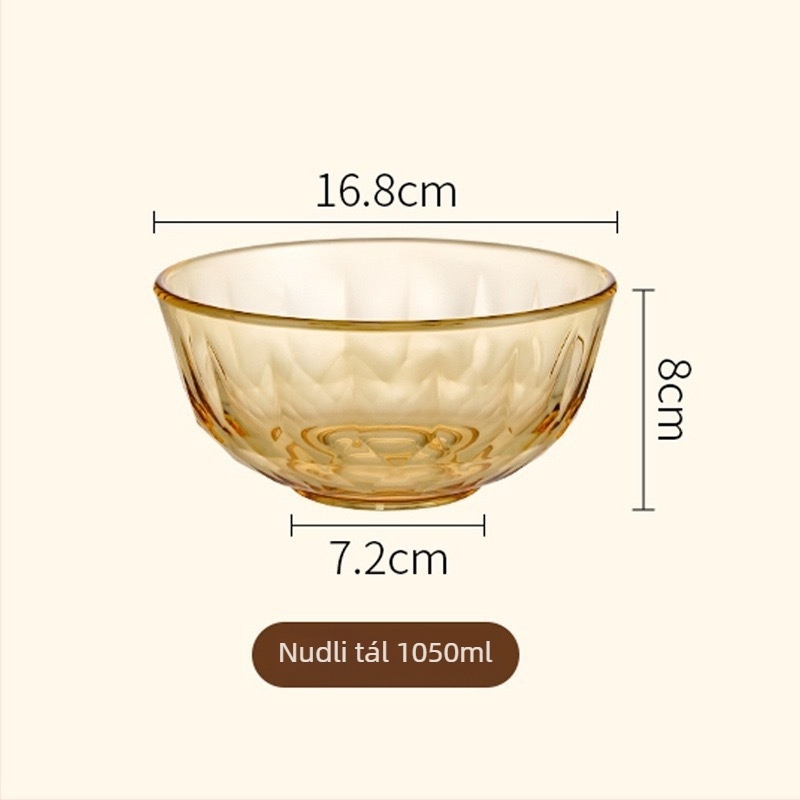 Magas boroszilikát üveg étkészlet — tálak, levesestálak, tányérok, rizses tálak — testreszabható feldolgozás elérhető — INS stílus / Új kínai stílus