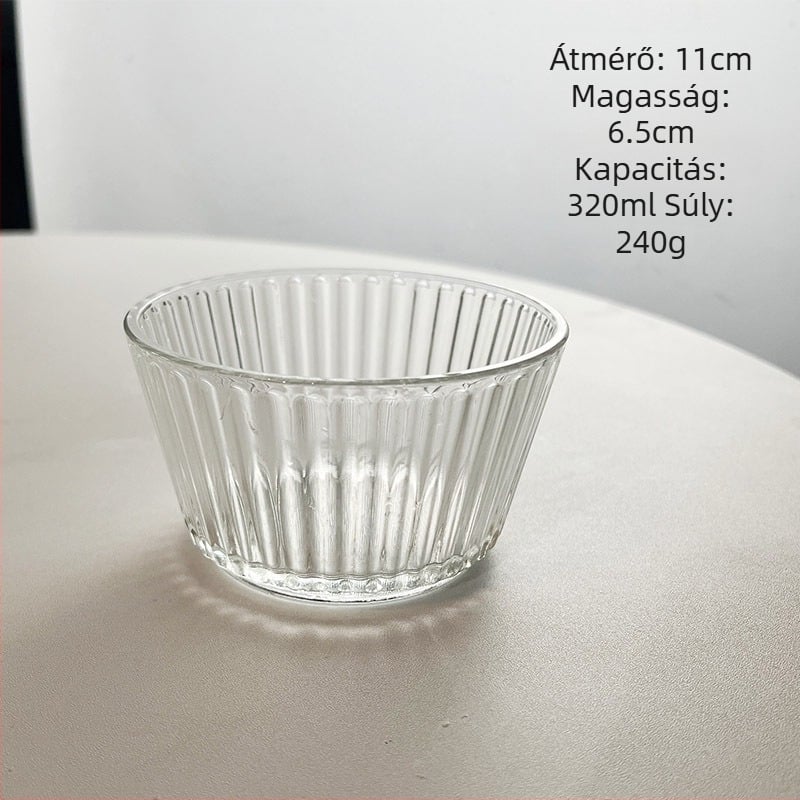 Négyszögletes üveg tál desszertekhez, modern minimalist dizájn, logó nyomtatva, testreszabható