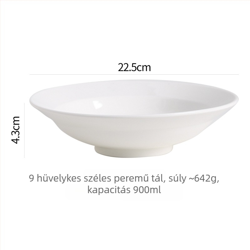 Francia stílusú kerámia tál, modern minimalist étkészlet, 450 ml kapacitás, testreszabható