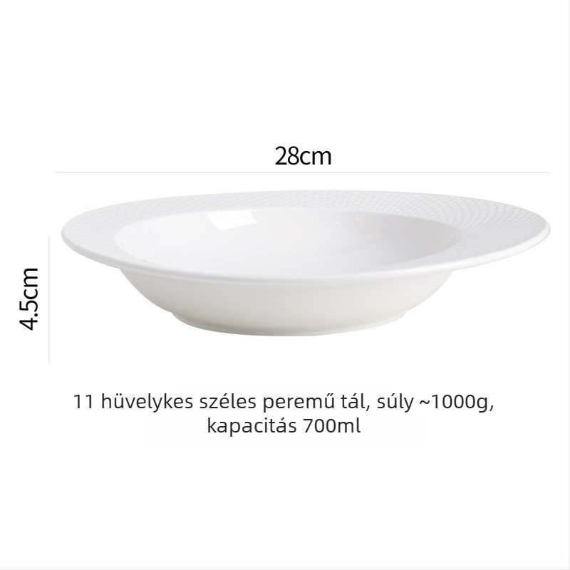 Francia stílusú kerámia tál, modern minimalist étkészlet, 450 ml kapacitás, testreszabható