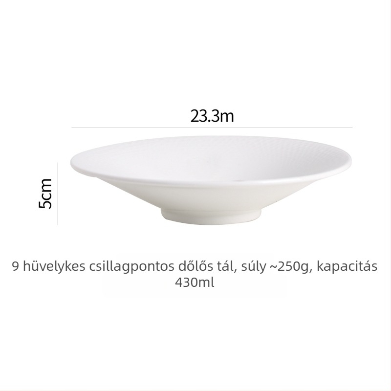 Francia stílusú kerámia tál, modern minimalist étkészlet, 450 ml kapacitás, testreszabható