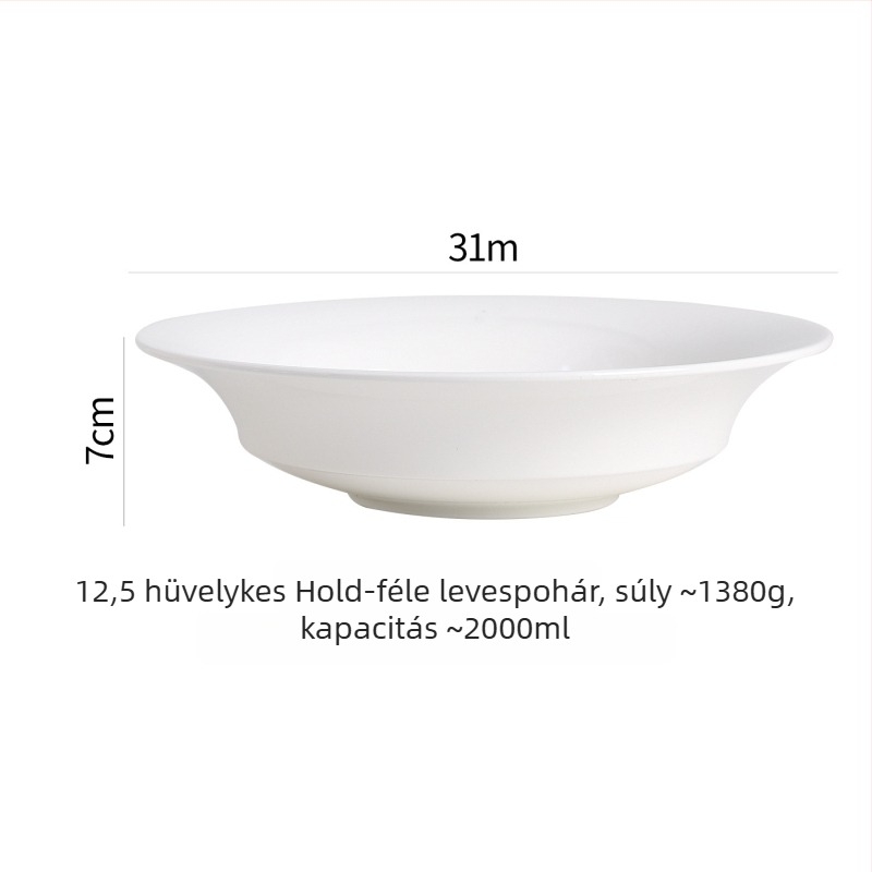 Francia stílusú kerámia tál, modern minimalist étkészlet, 450 ml kapacitás, testreszabható