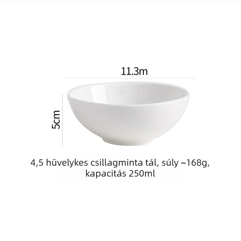 Francia stílusú kerámia tál, modern minimalist étkészlet, 450 ml kapacitás, testreszabható
