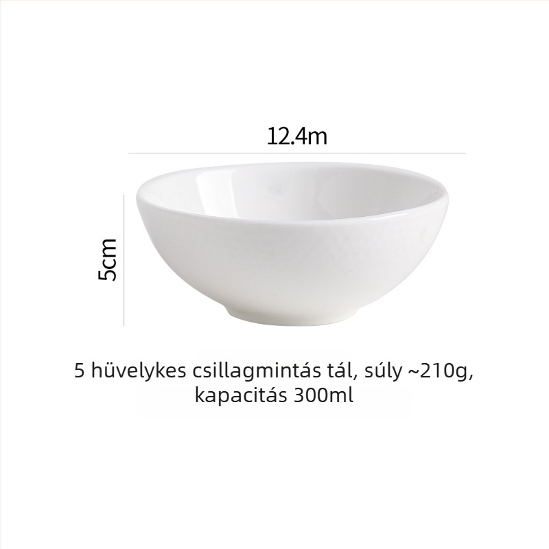 Francia stílusú kerámia tál, modern minimalist étkészlet, 450 ml kapacitás, testreszabható