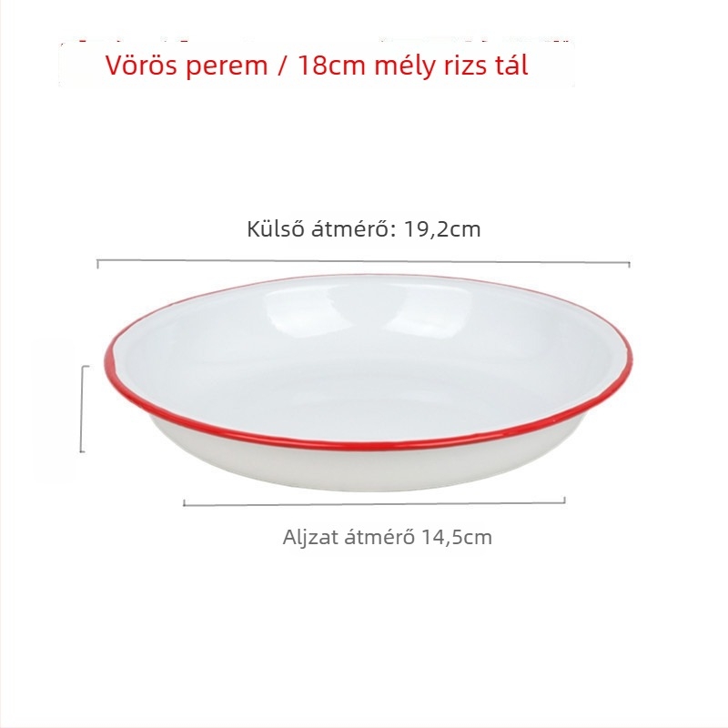Porcelán kerek tál, egyszínű minta, japán stílus, aláglazúros felület