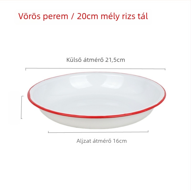 Porcelán kerek tál, egyszínű minta, japán stílus, aláglazúros felület