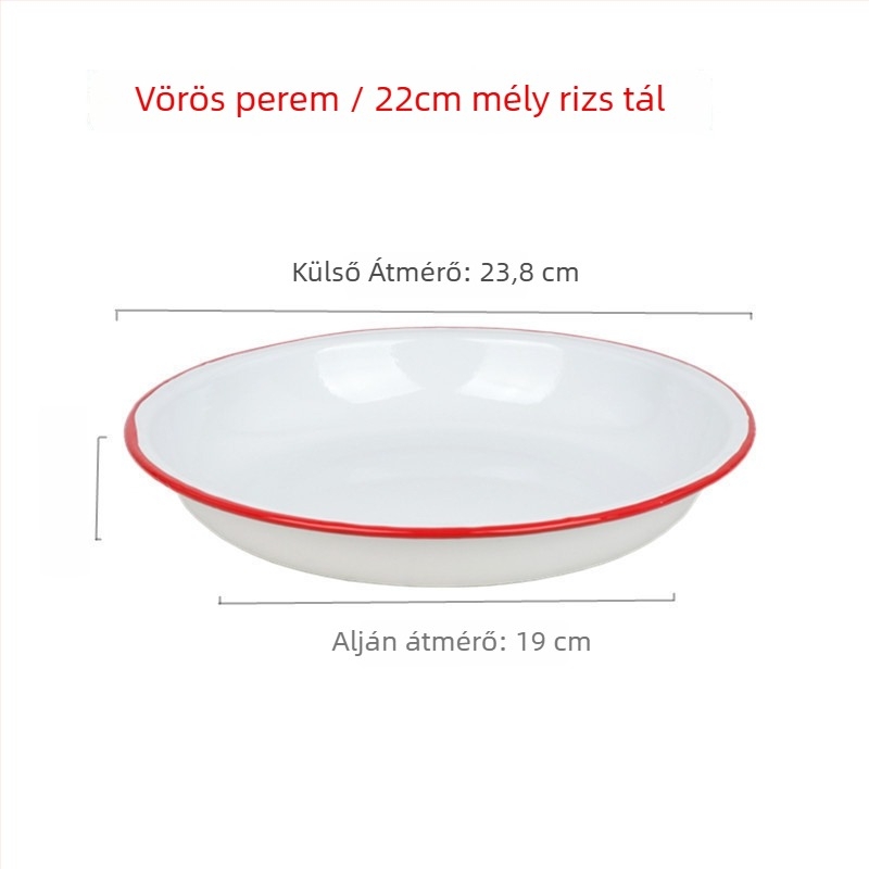 Porcelán kerek tál, egyszínű minta, japán stílus, aláglazúros felület
