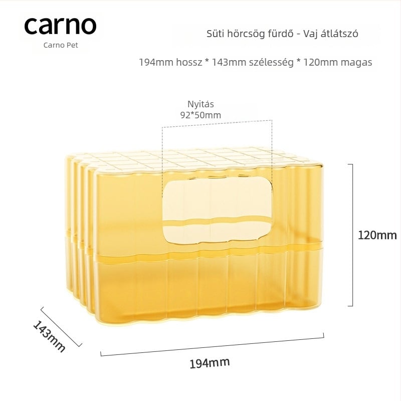 Kano hörcsögtoalett és homokfürdő, kettős használatú, PS anyag