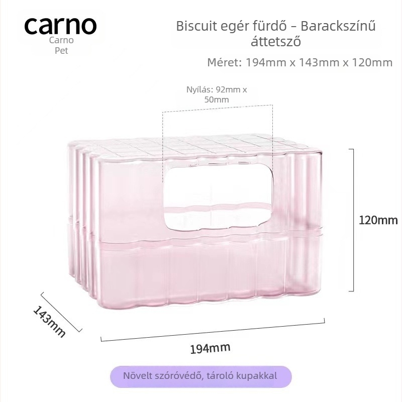 Kano hörcsögtoalett és homokfürdő, kettős használatú, PS anyag