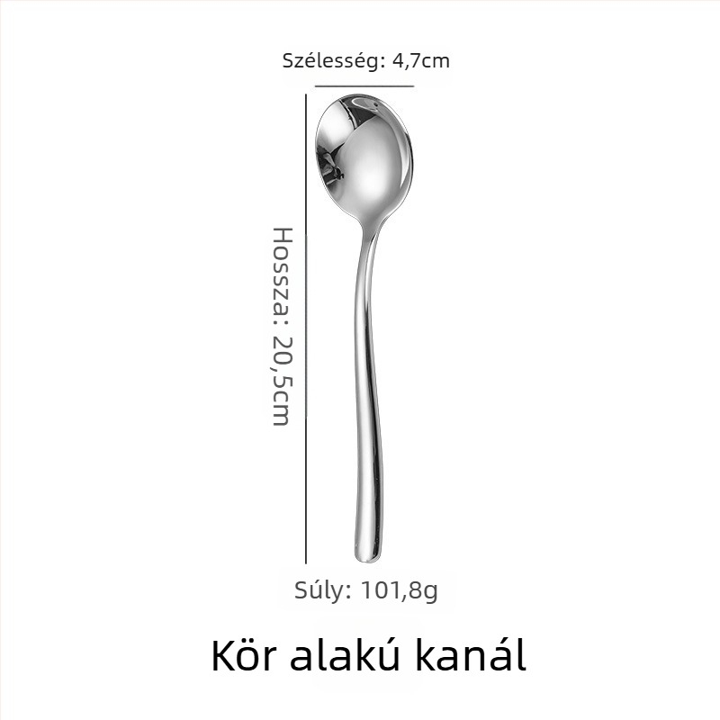 Nyugati étkészlet – steak kés, villa és kanál, rozsdamentes acél 201, tükörfényes felület, könnyű luxus retro stílus, logó nyomtatás elérhető