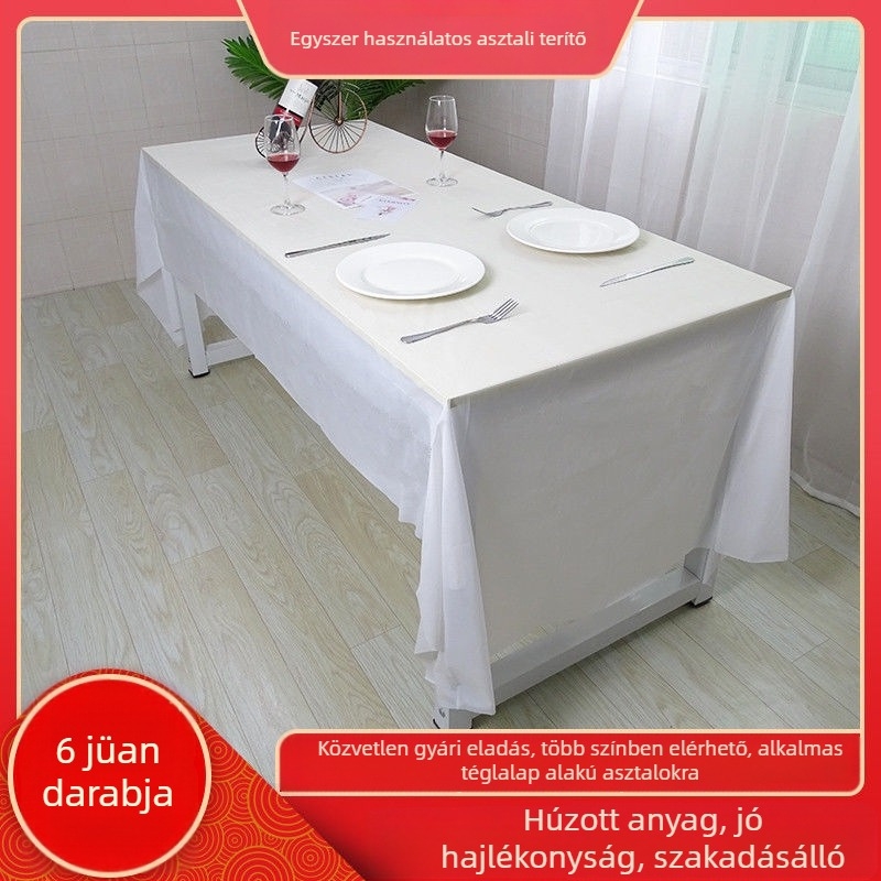 Egyszer használatos asztalterítő, téglalap alakú, polietilén, Zhejiang eredetű, óvodai dekorációhoz