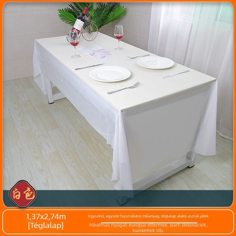 Egyszer használatos asztalterítő, téglalap alakú, polietilén, Zhejiang eredetű, óvodai dekorációhoz