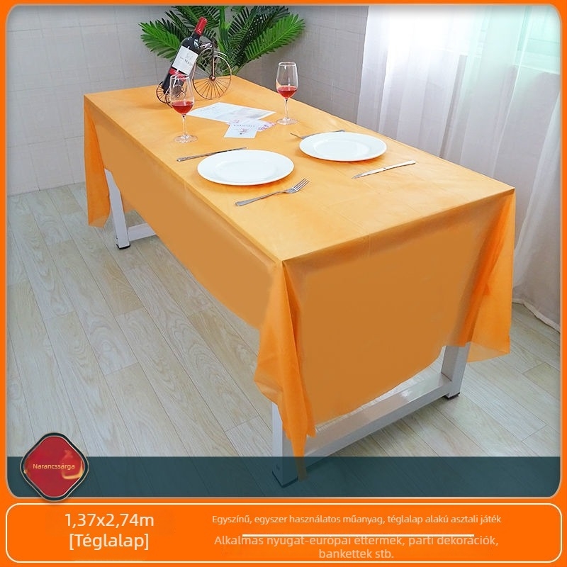 Egyszer használatos asztalterítő, téglalap alakú, polietilén, Zhejiang eredetű, óvodai dekorációhoz