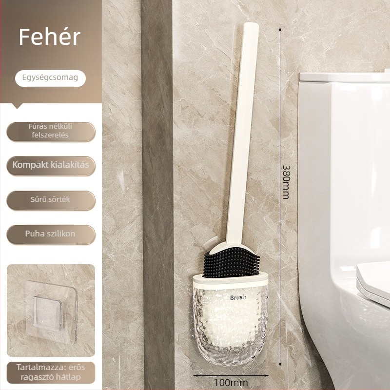 WC-kefe, falra szerelhető, 2024-es modell, műanyag kivitel