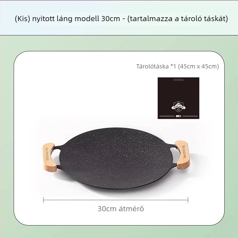 Grilllemez - Gömb alakú ötvözetből készült BBQ serpenyő, multifunkcionális, Koreai stílus