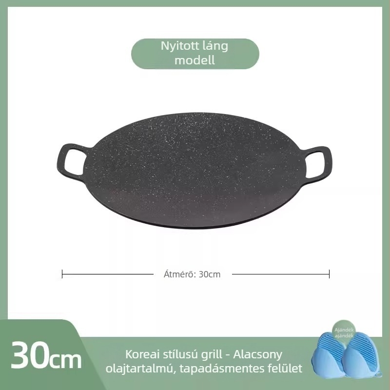 Grilllemez - Gömb alakú ötvözetből készült BBQ serpenyő, multifunkcionális, Koreai stílus