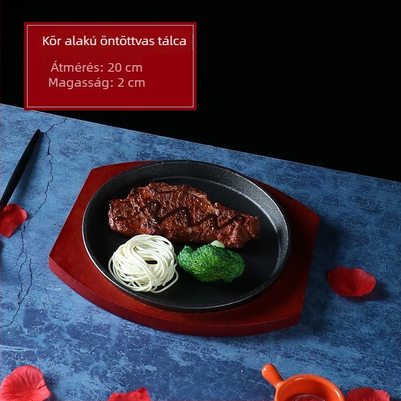 Öntöttvas grilllemez, négyzet alakú, elektroforézissel kezelt, hajtogatható.
