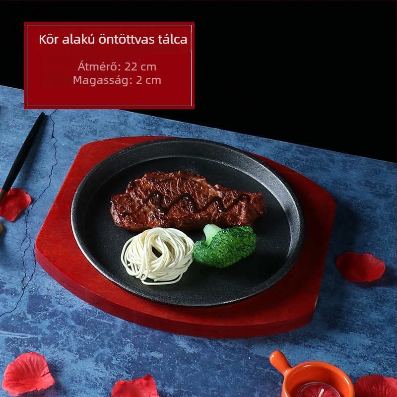Öntöttvas grilllemez, négyzet alakú, elektroforézissel kezelt, hajtogatható.