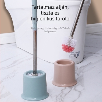Toalettkefe készlet a toalett tisztítására, fürdőszobai dugulás elleni kefe, padlókefe típus (Anyag: Szivacs)