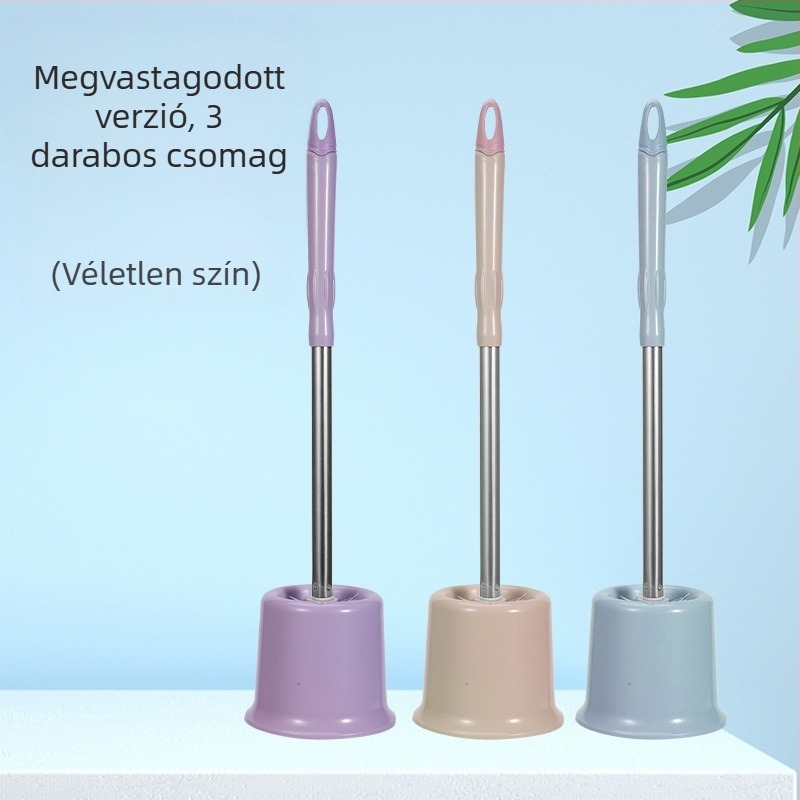 Toalettkefe készlet a toalett tisztítására, fürdőszobai dugulás elleni kefe, padlókefe típus (Anyag: Szivacs)