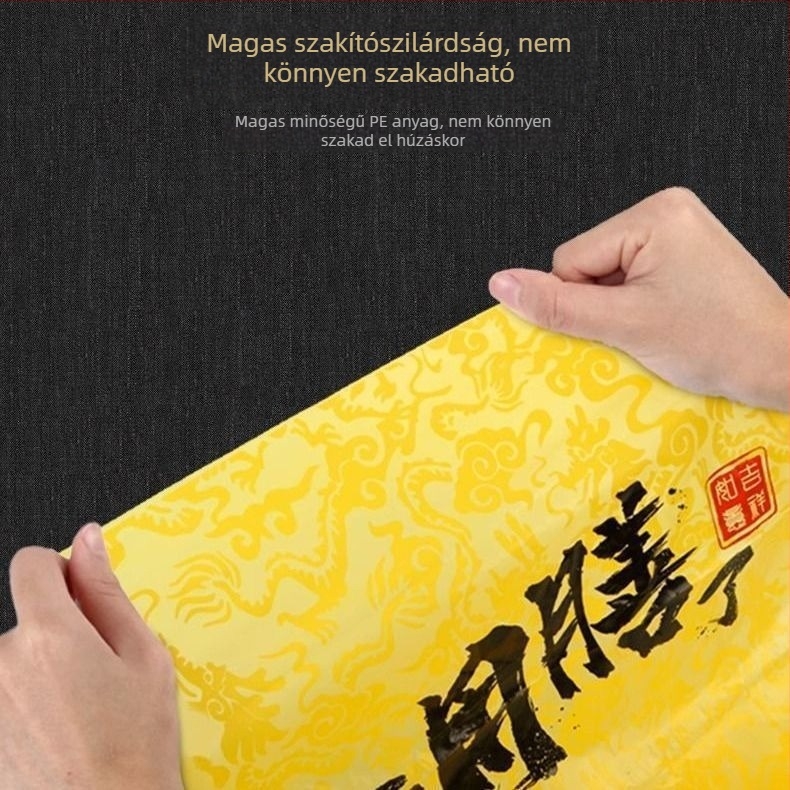 Eldobható PE asztalterítő, vízálló és olajálló, téglalap alakú, 1 szál vastagság