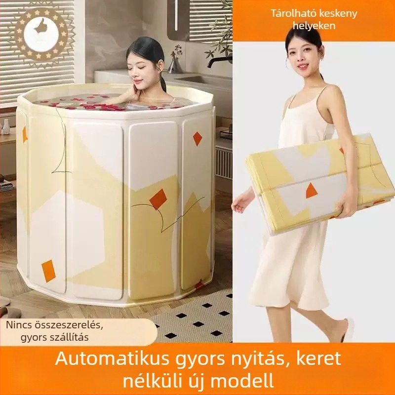 Összecsukható fürdőedény — műanyag, összecsukható kialakítás, fürdéshez