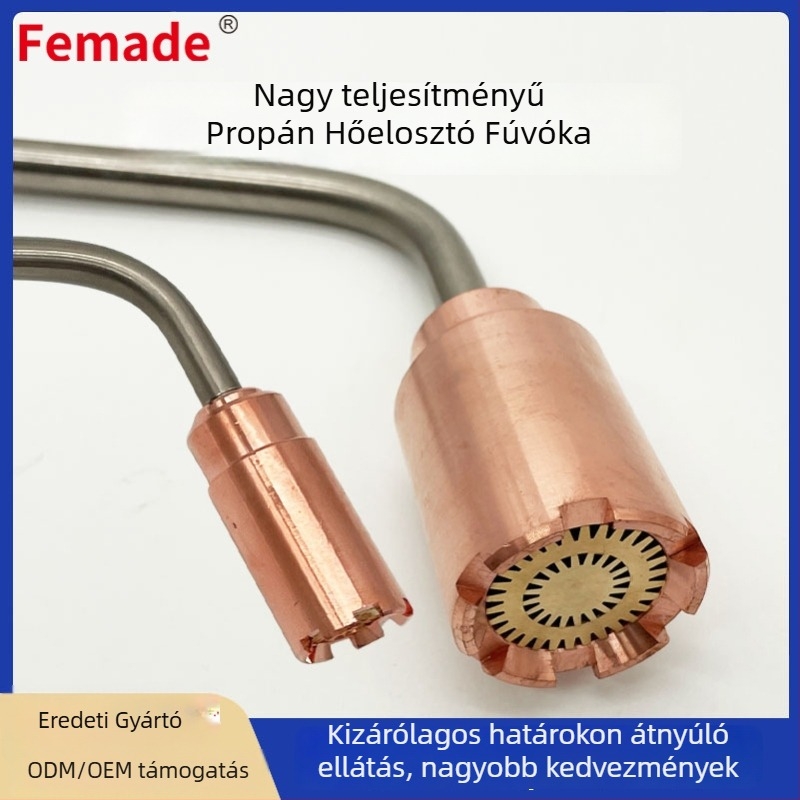 Propán-gázvágáshoz használható melegítő fúvóka, 2290-es sorozat, réz-sárgaréz kivitel, standard típus