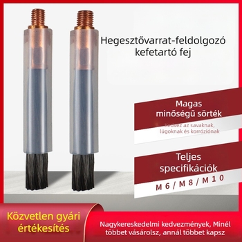 Rozsdamentes acél hegesztési varrat kefefeje – elektrolitikus kefével polírozáshoz, polírozó pisztoly tartozék, kompatibilis M6/M8/M10