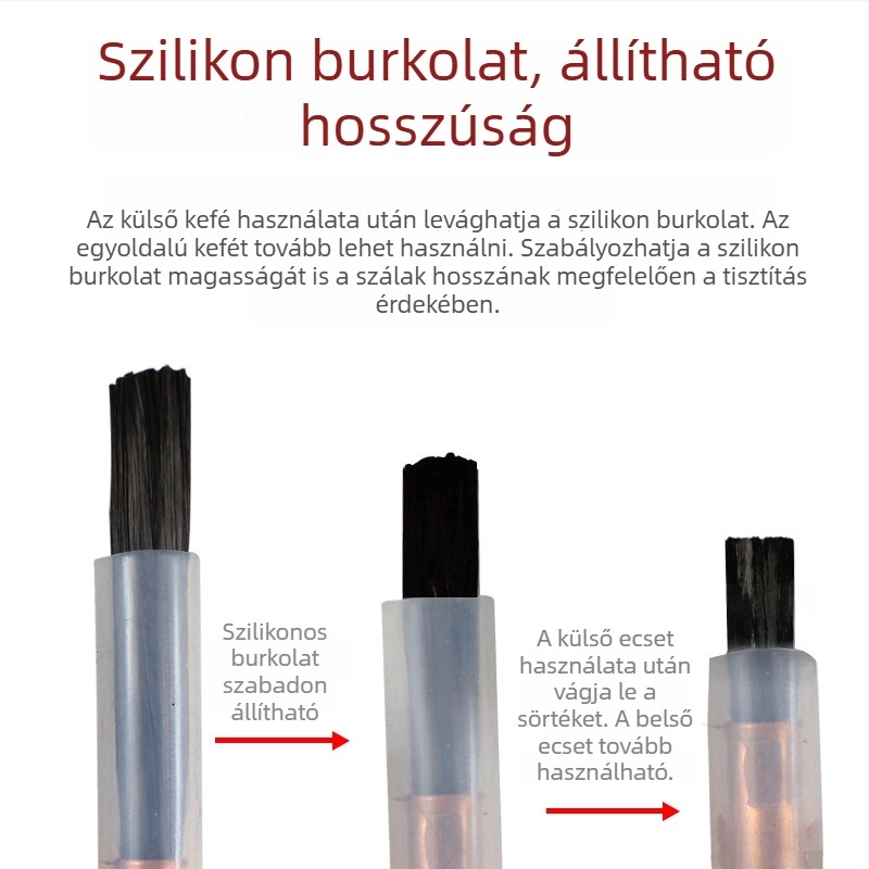 Rozsdamentes acél hegesztési varrat kefefeje – elektrolitikus kefével polírozáshoz, polírozó pisztoly tartozék, kompatibilis M6/M8/M10