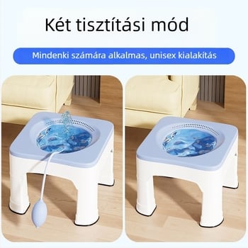 Műanyag ülőfürdő hemorroidok és prosztata ápolására, magasított kialakítású merülő készülék felnőtteknek