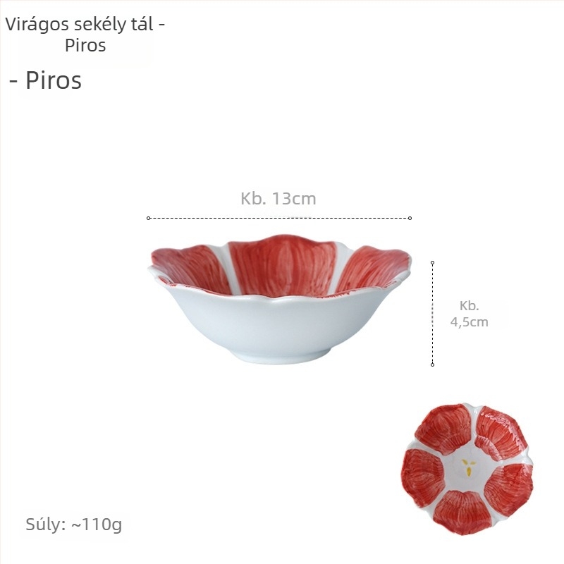 Porcelán étkészlet – mikrohullámú sütőben használható, japán stílus, változatos minták, aláglazúros szín
