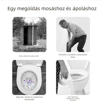 Hemorroid ülőfürdőszék – műanyag, fürdőzéshez, szabvány káddal kompatibilis, nem importált