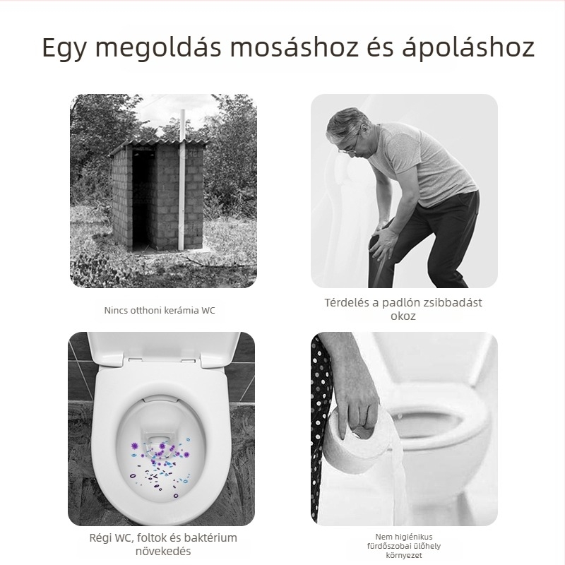 Hemorroid ülőfürdőszék – műanyag, fürdőzéshez, szabvány káddal kompatibilis, nem importált