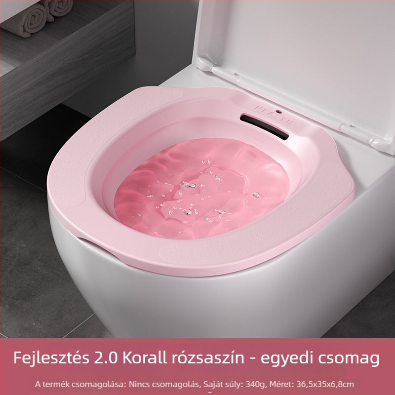 Hemorroid ülőfürdőszék – műanyag, fürdőzéshez, szabvány káddal kompatibilis, nem importált
